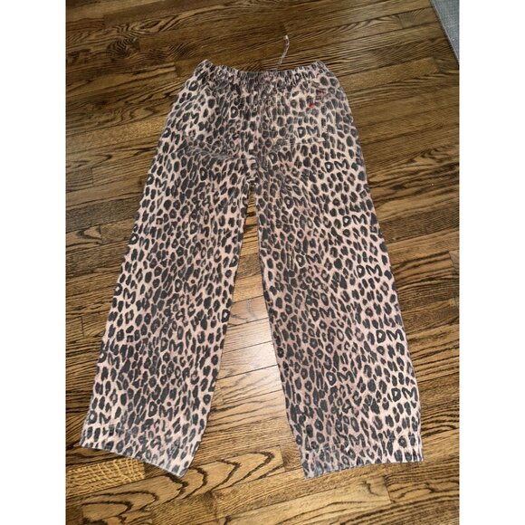DAMSON MADDER Goodnature Rafe Jeans Pants Leopard Print Size UK 14 US 10 - Picture 4 of 4